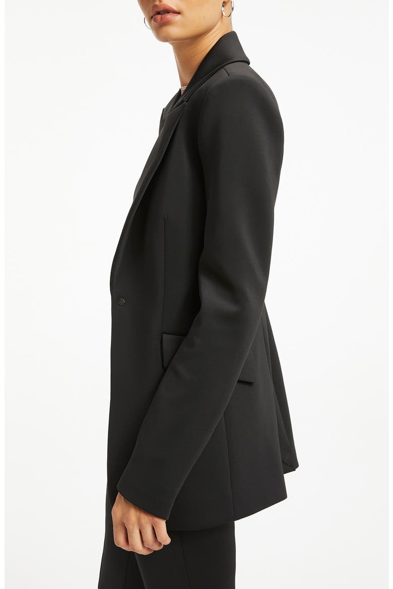Fitted Scuba Blazer, Alternate, color, BLACK001