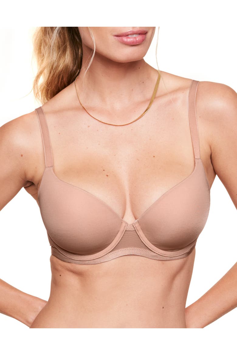 Fallon Contour Full Coverage Bra, Main, color, Medium beige