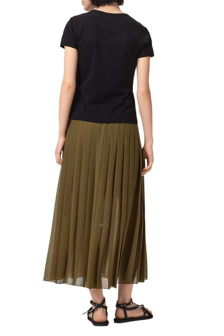 Clover Wrap Skirt, Alternate, color, KHAKI GREEN