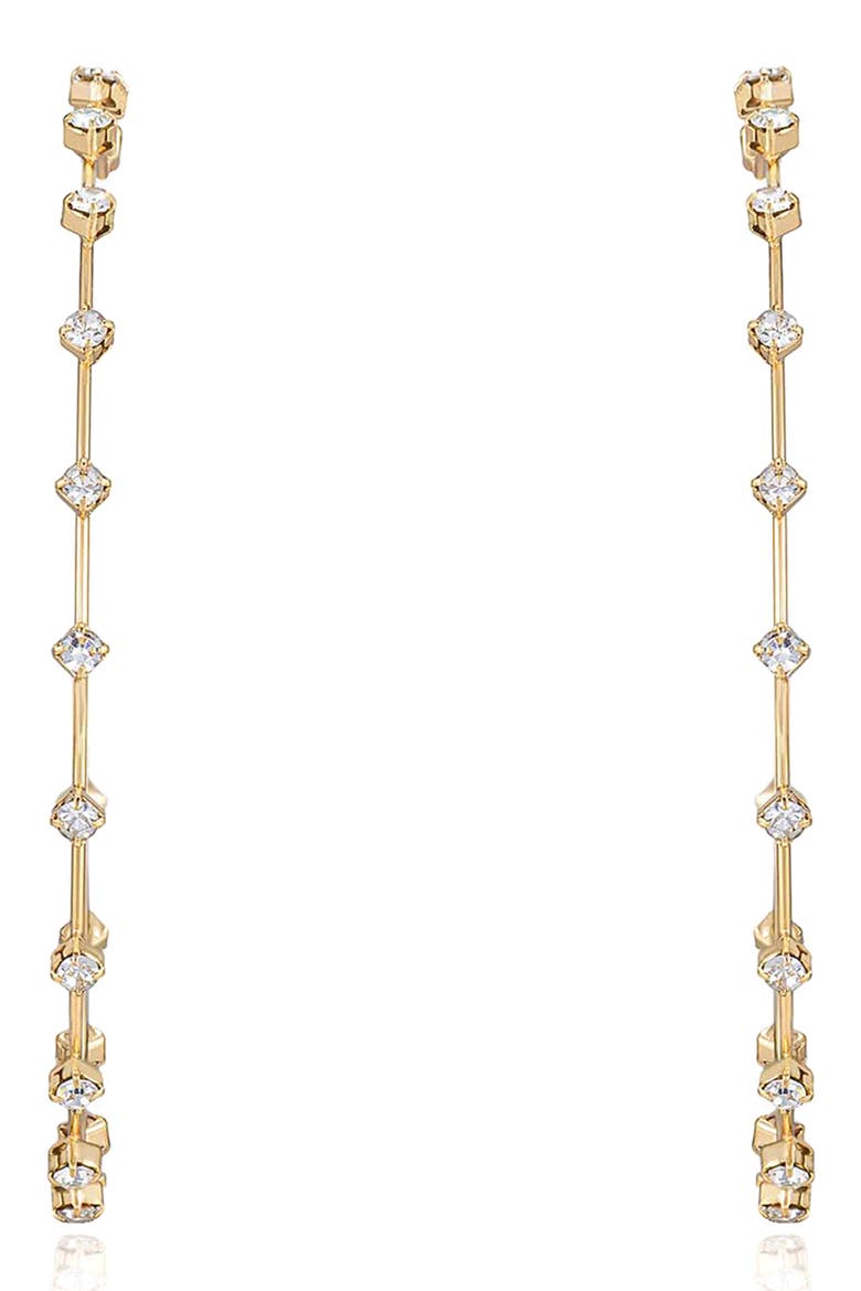 Large Sparkle Hoop Earrings, Alternate, color, GOLD