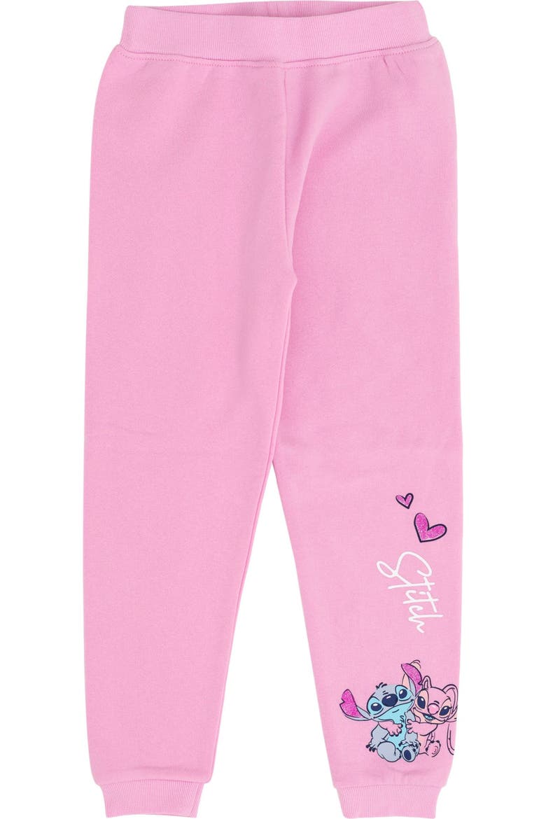 Lilo & Stitch 2-Piece Fleece Hoodie and Pants Set, Alternate, color, Pink Stitch Angel
