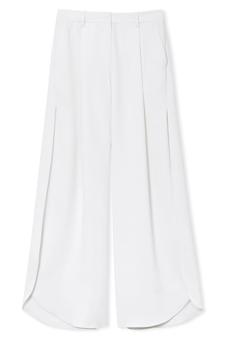 Deena Side Split Wide Leg Trousers, Alternate, color, WHITE