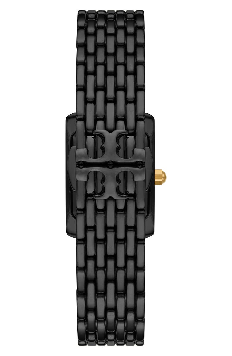 Tory Burch The Small Eleanor Bracelet Watch, 19mm x 28mm, Alternate, color, Black