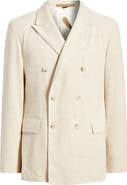 BOSS Heston Slim Fit Double Breasted Ribbed Cotton & Alpaca Sport Coat