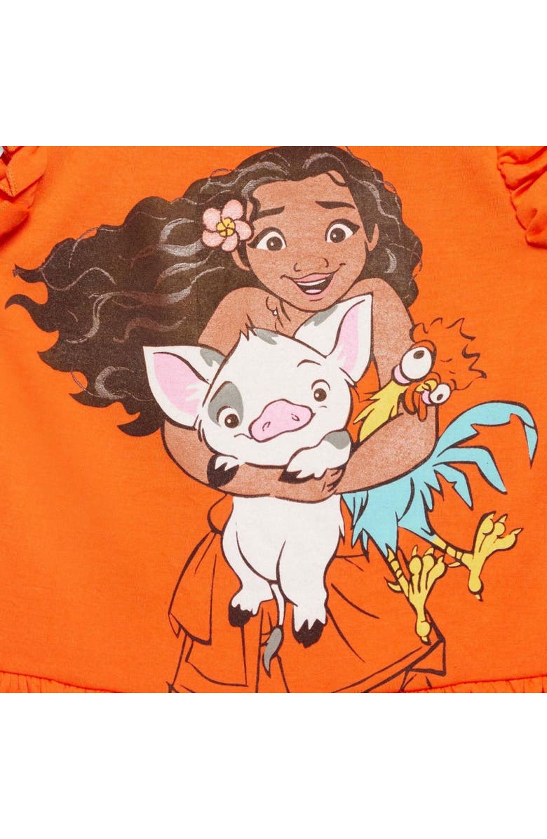 Disney Moana T-Shirt & Leggings Set, Alternate, color, Coral