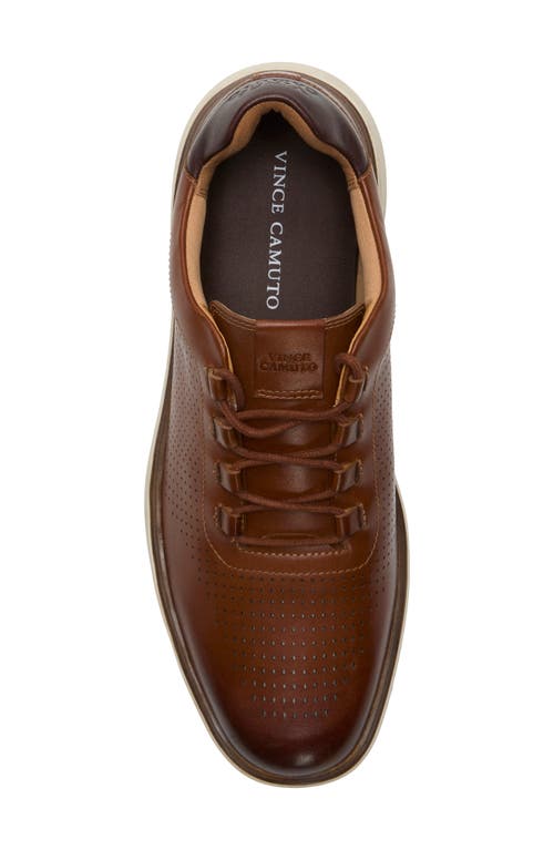 Vince Camuto Hind Perforated Leather Oxford In Brown