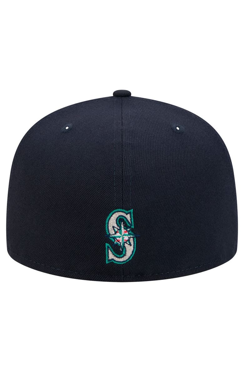 New Era Men's New Era Navy Seattle Mariners Ransom 59FIFTY Fitted Hat, Alternate, color, Navy