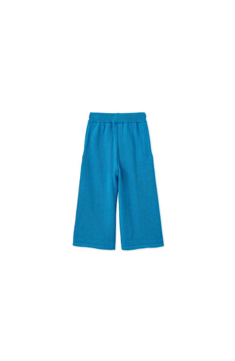 Vild House of Little Organic Knit Wide Leg Trousers, Alternate, color, Archipelago Blue