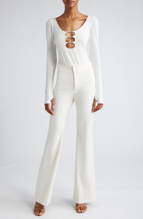 Alice And Olivia Alice + Olivia Kalena Bodysuit In White