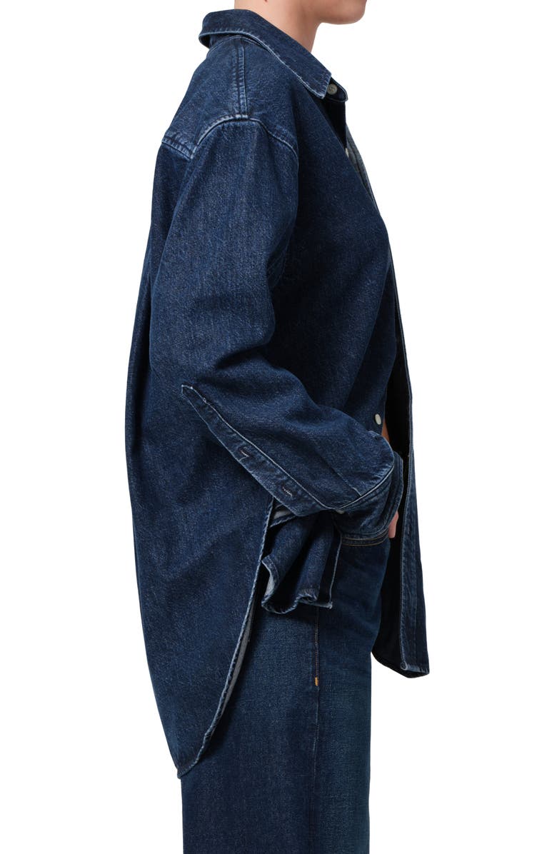 Citizens of Humanity Kayla Oversize Denim Button-Up Shirt, Alternate, color, Artesia