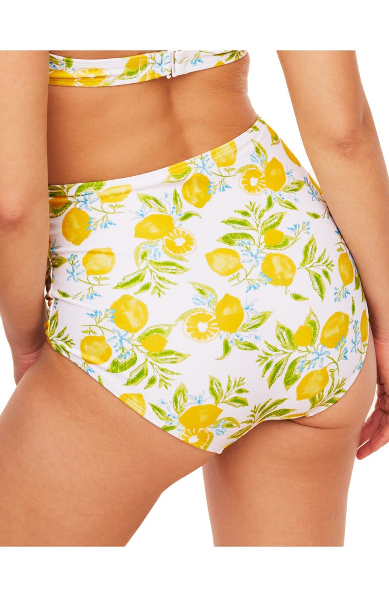 Adore Me Shelby Swimwear High Waist Bikini Bottom, Alternate, color, Novelty White