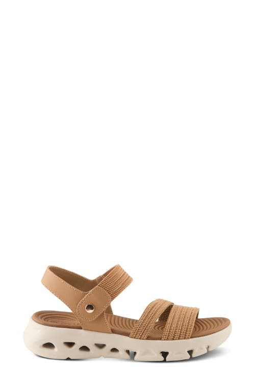 Flexus By Spring Step Garlina Platform Wedge Sandal In Tan