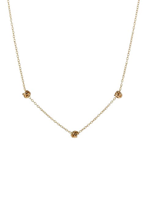 Gold Love Knot Necklace