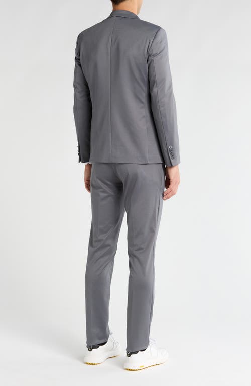 Soul Of London Fancy Two Button Slim Fit Suit In Gray