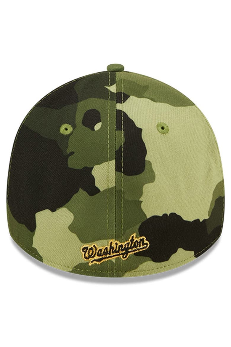 Men's New Era Camo Washington Nationals 2022 Armed Forces Day 39THIRTY Flex Hat, Alternate, color, Camo