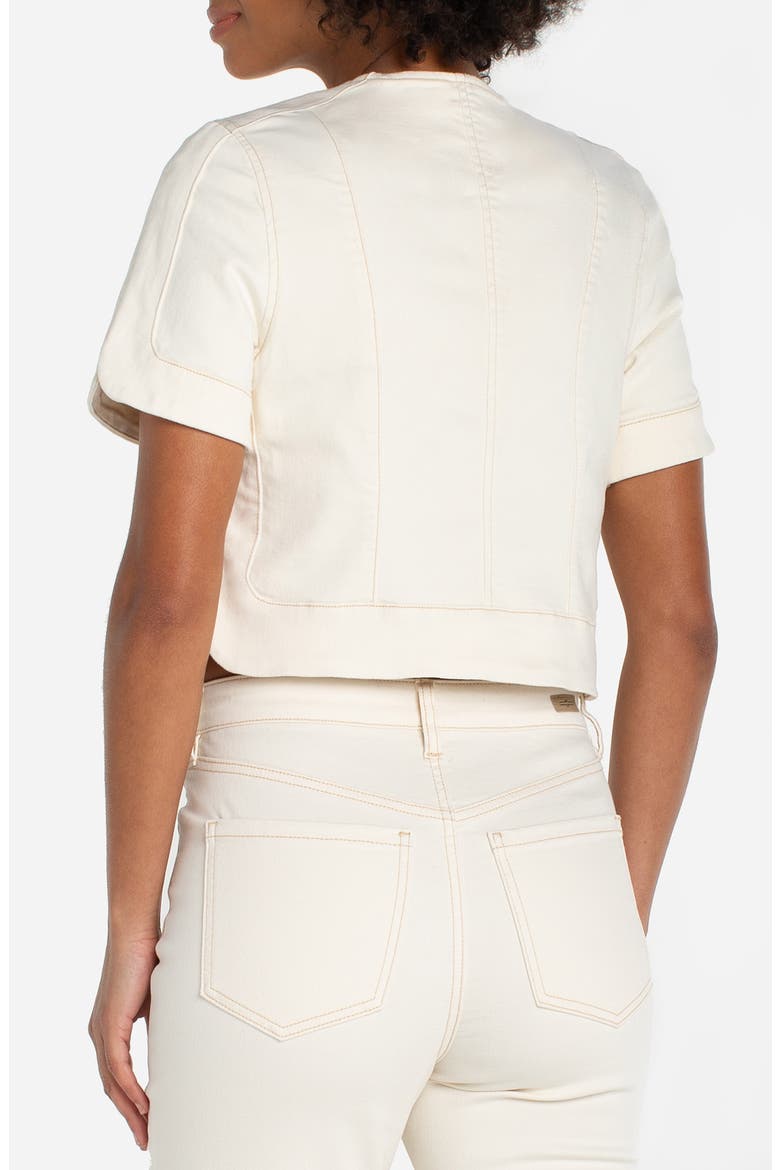 Short Sleeve Crop Jacket, Alternate, color, DESERT DUNES