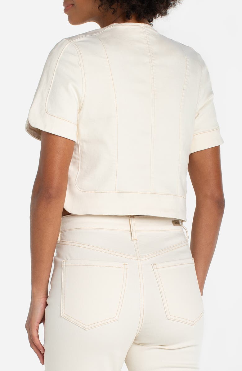 Liverpool Los Angeles Short Sleeve Crop Jacket, Alternate, color, 