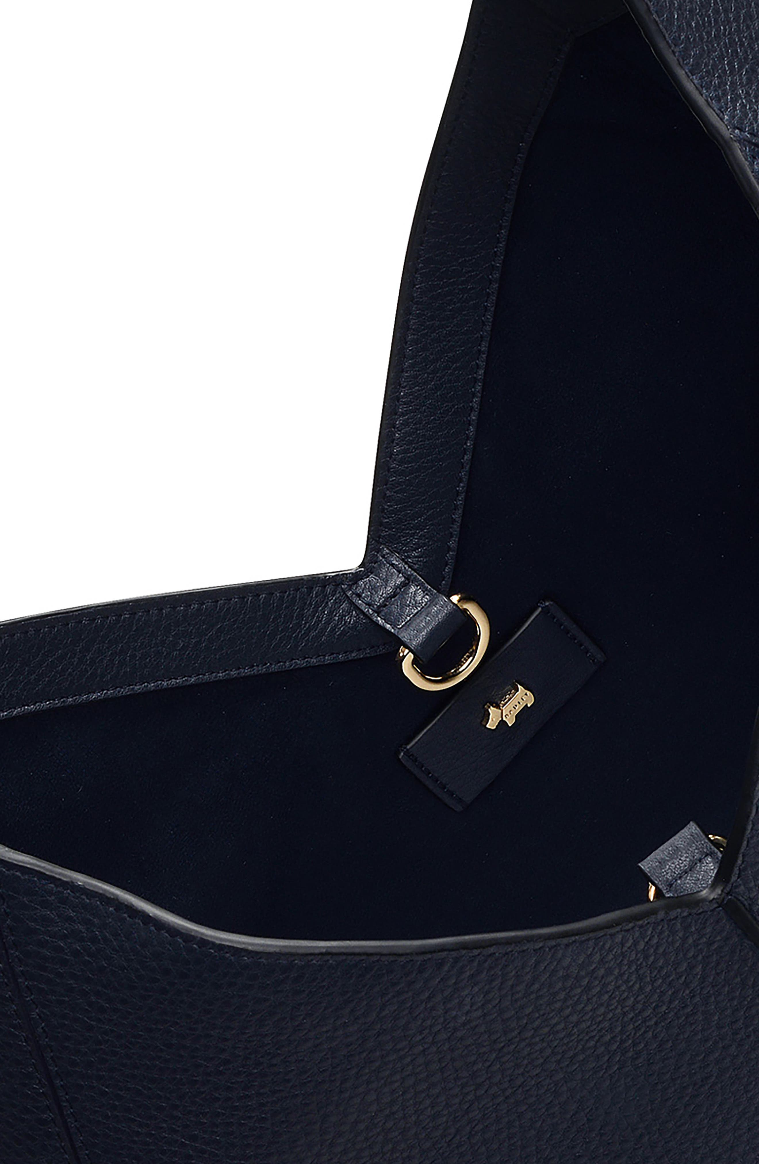 Radley Hillgate Place Leather Shoulder Bag, Alternate, color, Ink