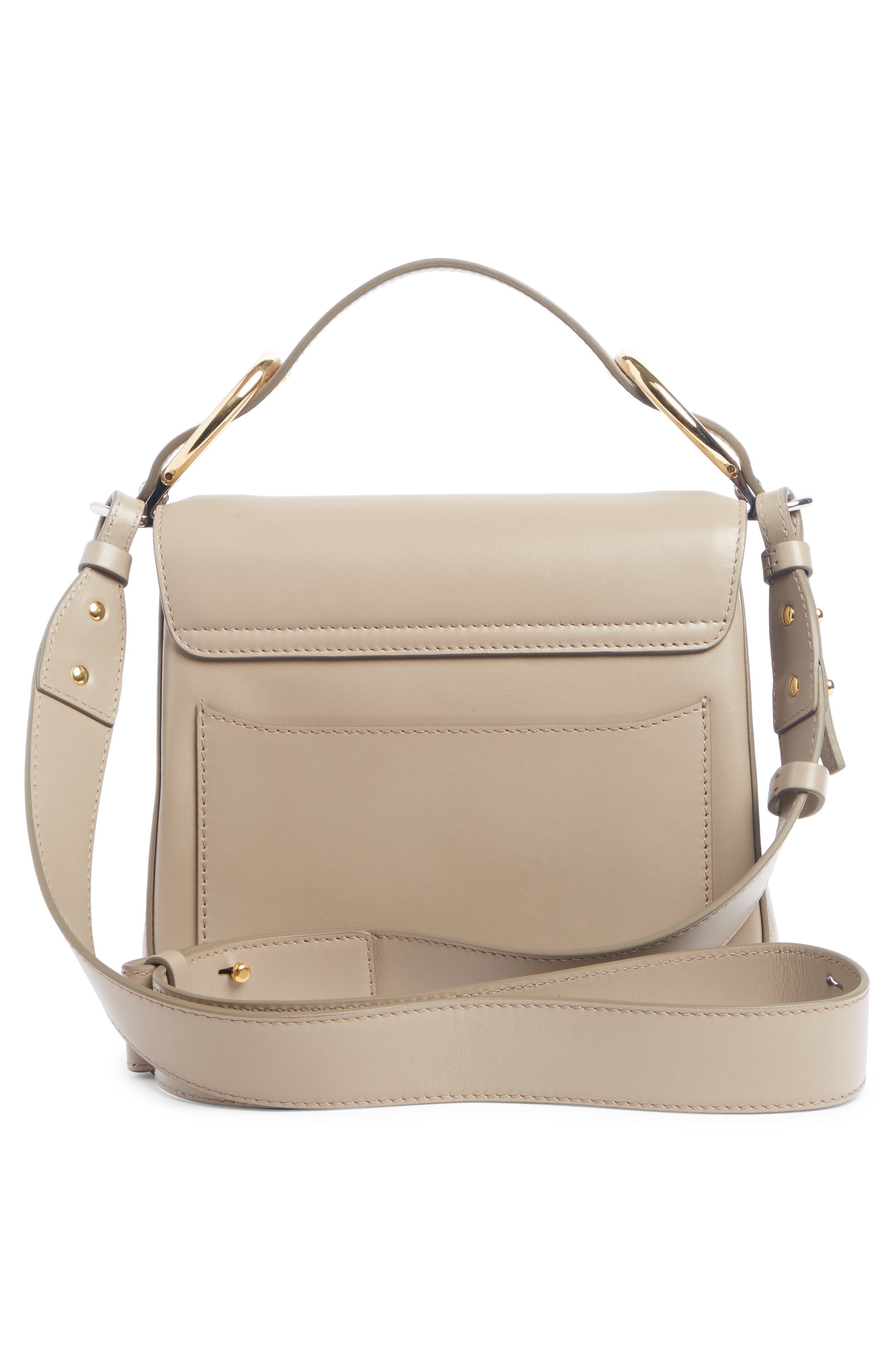 Small C Convertible Leather Bag, Alternate, color, MOTTY GREY