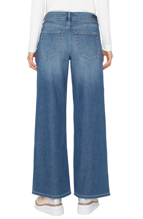 Liverpool Los Angeles High Waist Wide Leg Jeans In Blue