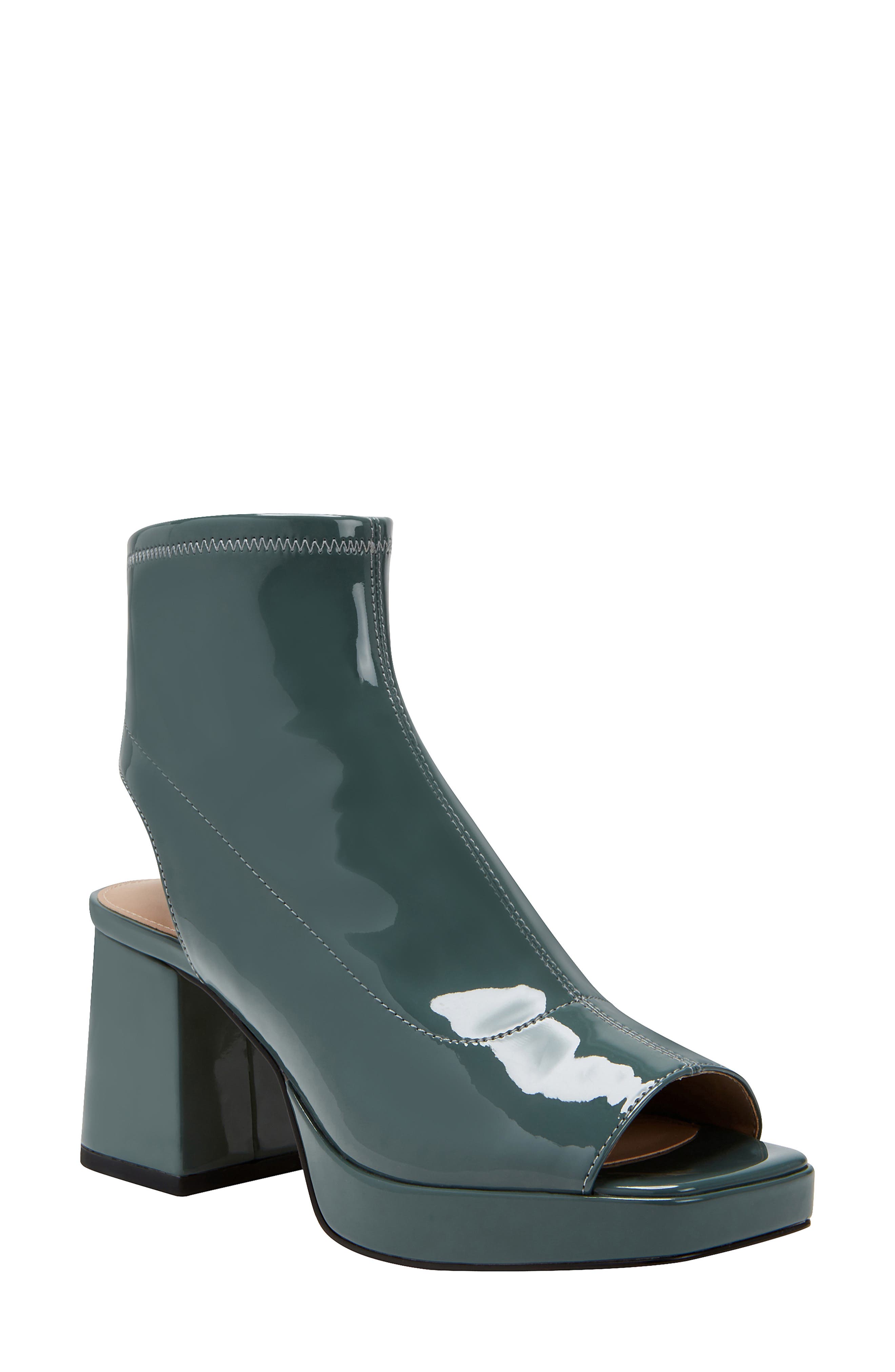 The Surrprise Cutout Platform Bootie, Main, color, SAGE LEAF