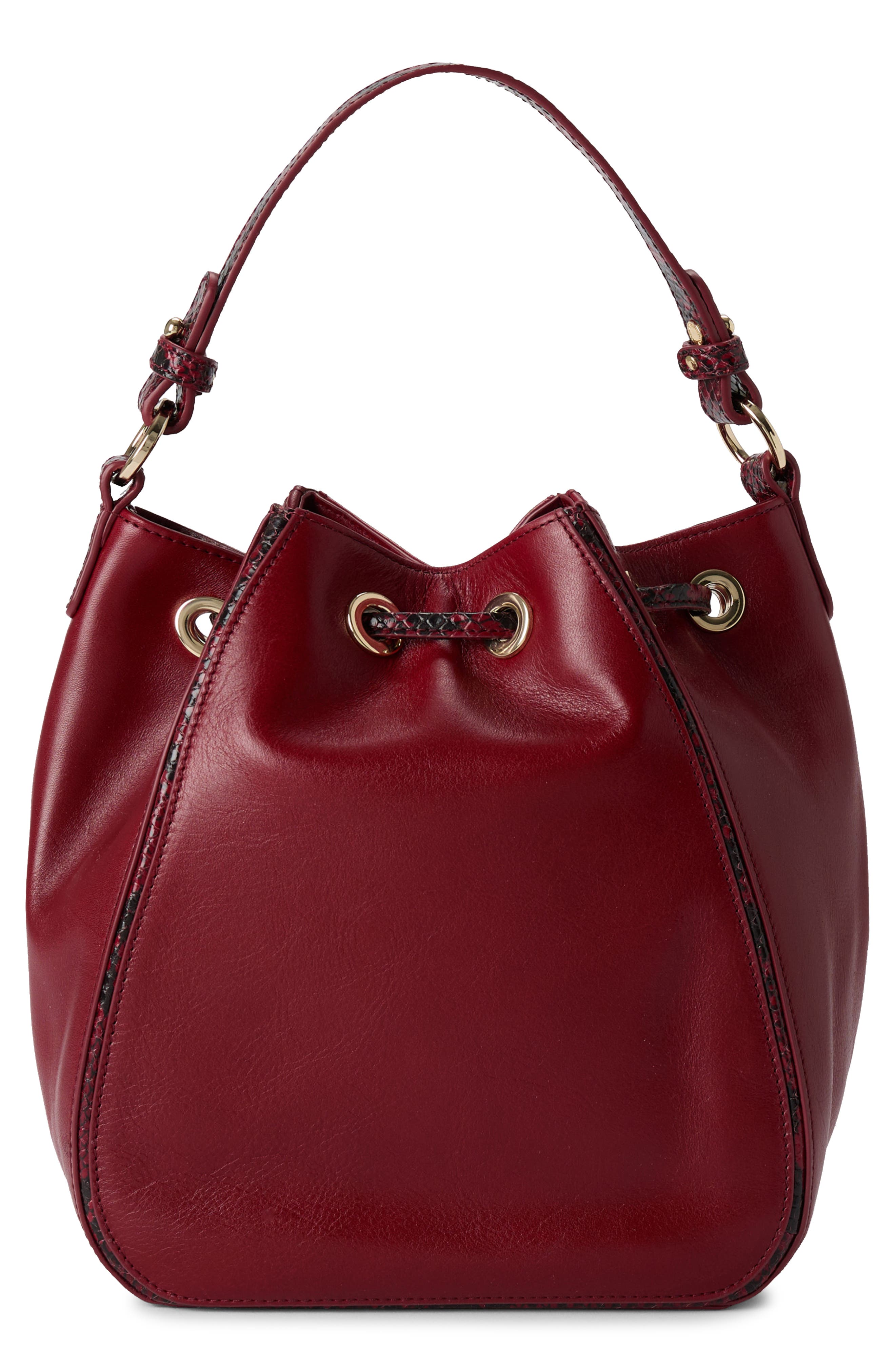 Brahmin Melinda Leather Bucket Bag, Alternate, color, 