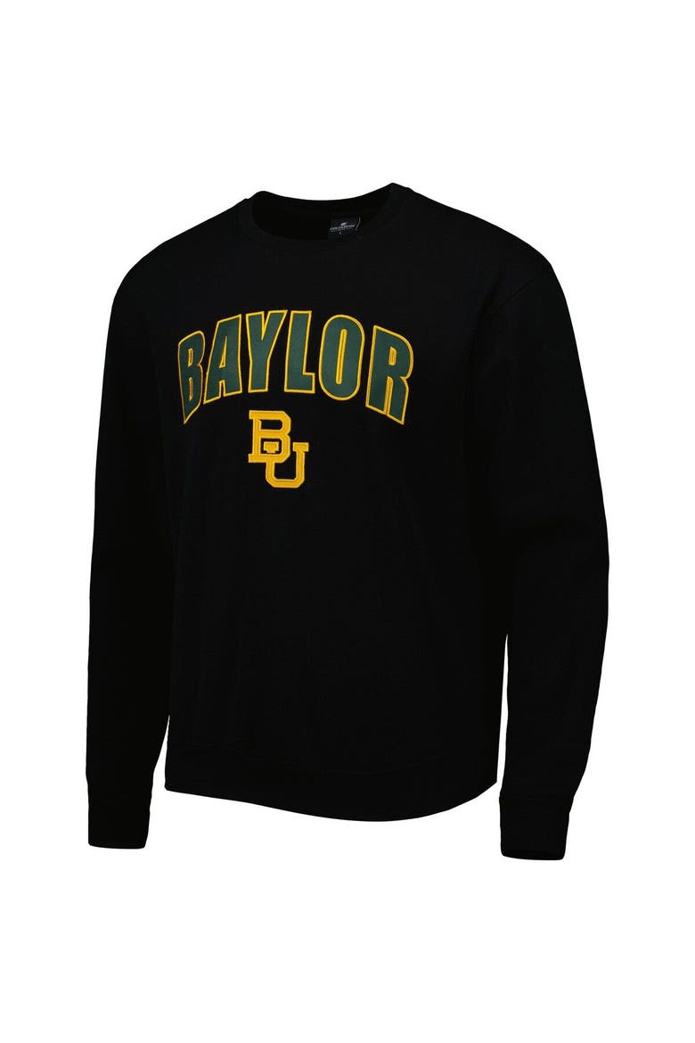 Men's Colosseum Black Baylor Bears Arch & Logo Pullover Sweatshirt, Alternate, color, Black