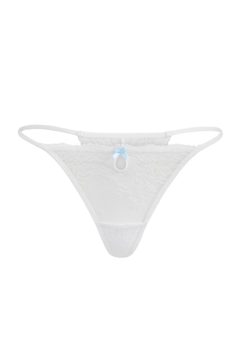 Adore Me Margeaux G-String Panties, Alternate, color, White