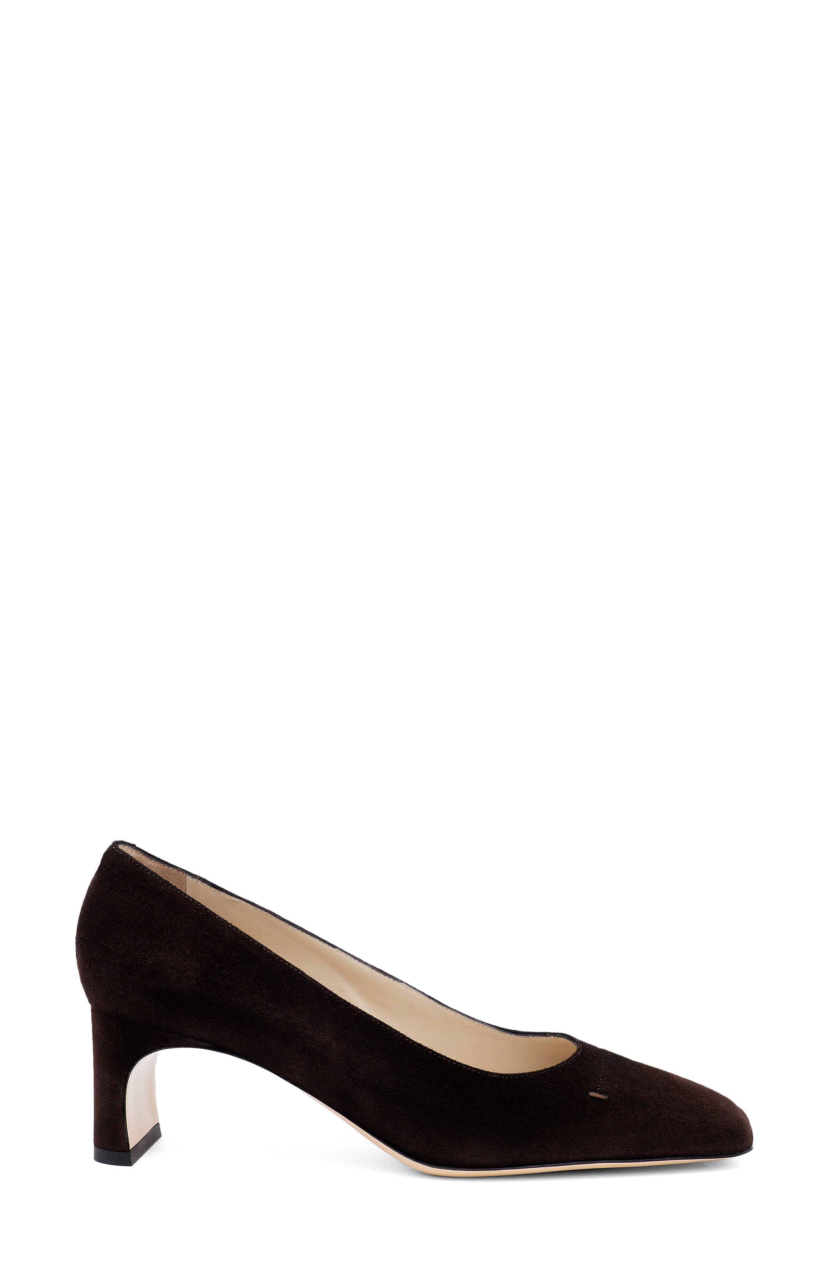 Serapide Cap Toe Pump, Alternate, color, BROWN SUEDE