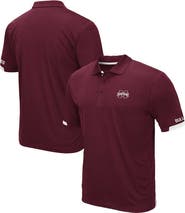 COLOSSEUM Men's Colosseum Maroon Mississippi State Bulldogs Big & Tall Santry Polo