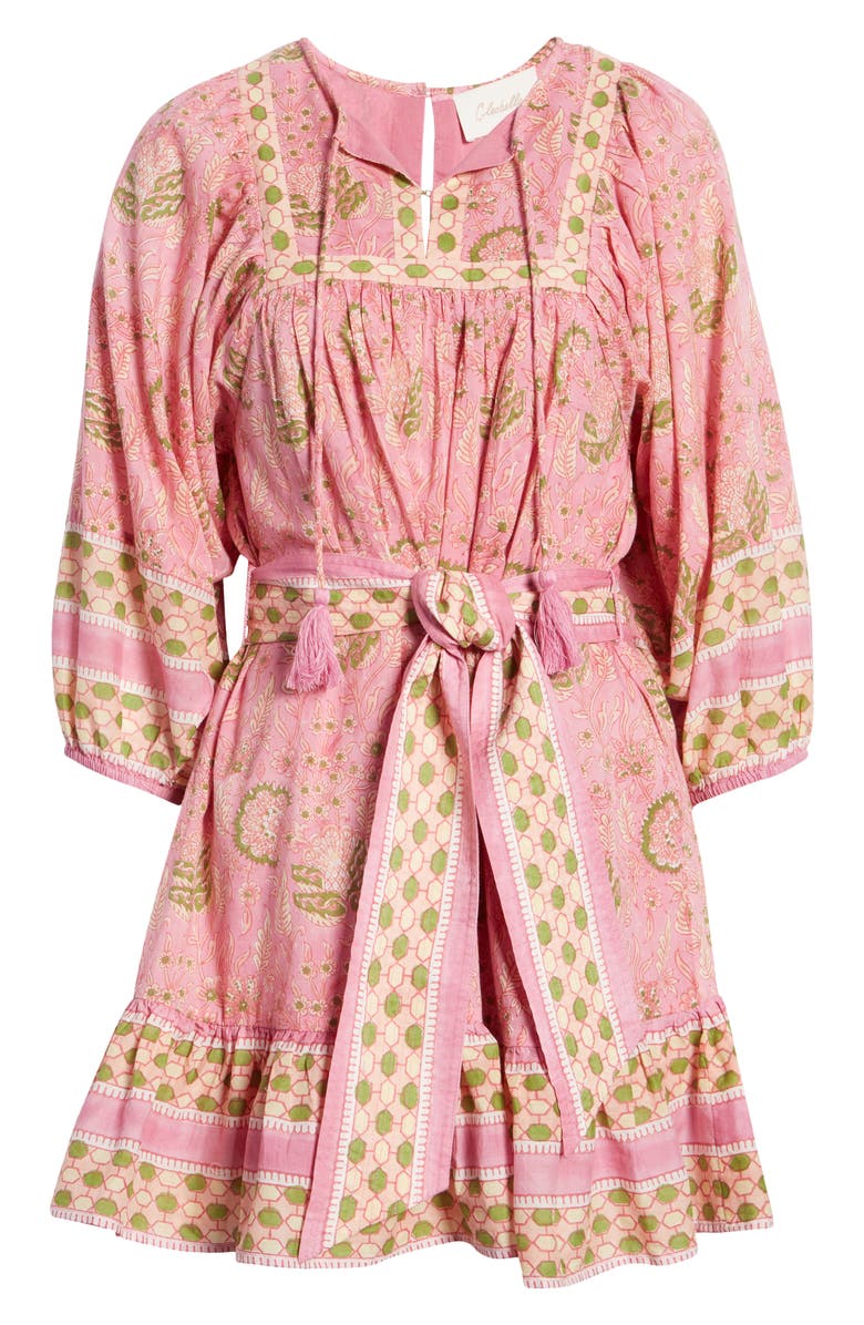 Cleobella Magdalena Print Minidress, Alternate, color, 