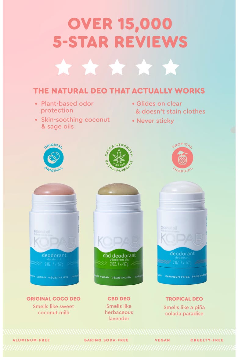 Full Size Coconut Deodorant Set-$46 Value, Alternate, color, NO COLOR