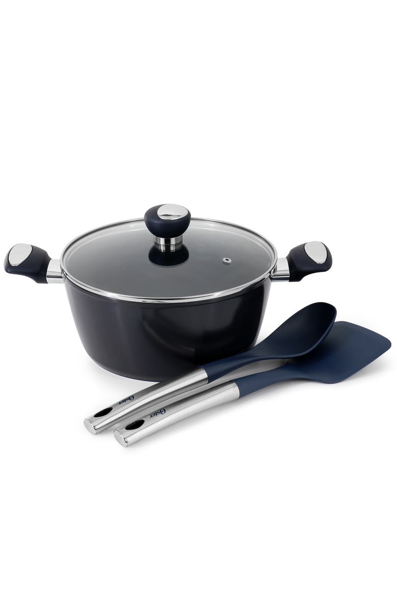 OSTER Hawke 14 Piece Ceramic Nonstick Cookware Set, Alternate, color, Blue