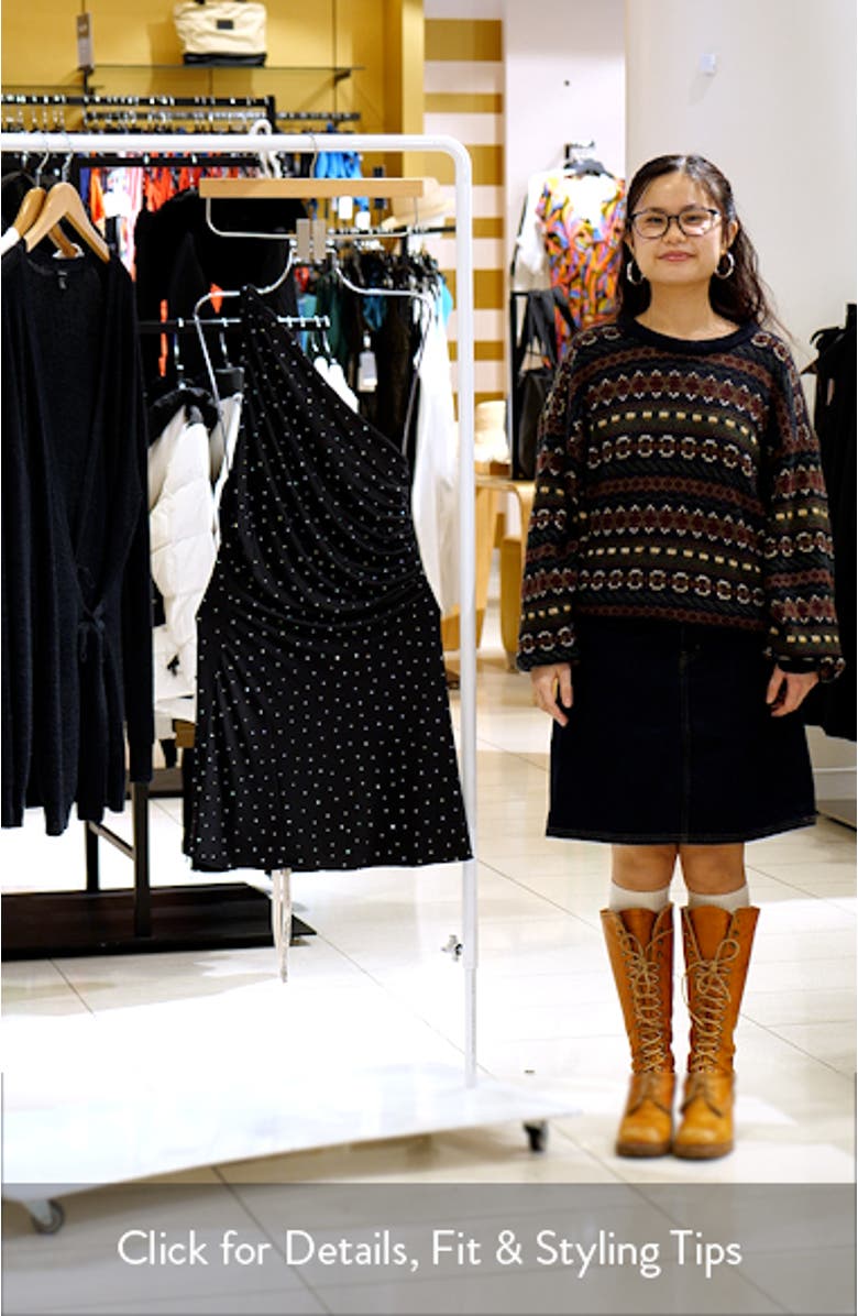 Crystal Embellished One-Shoulder Minidress, sales video thumbnail