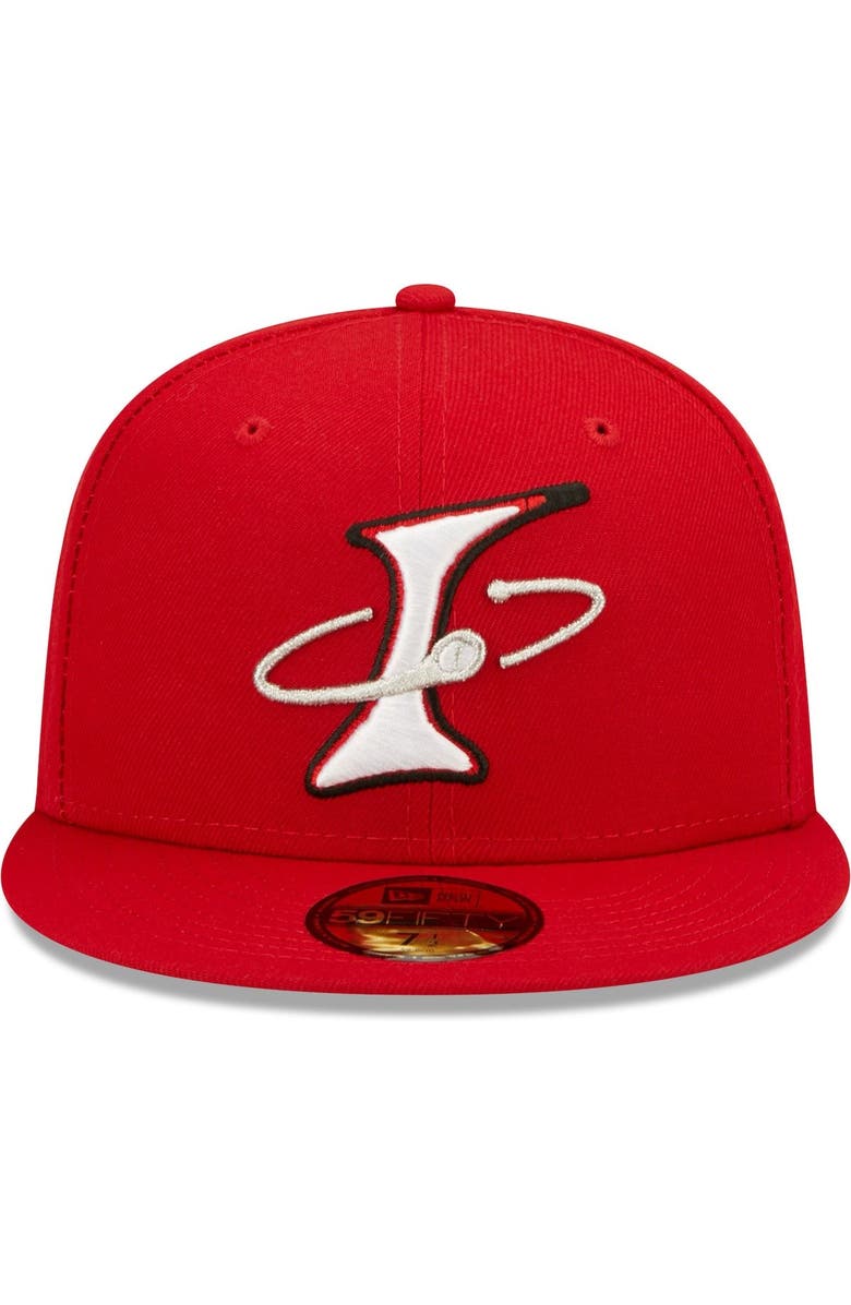 New Era Men's New Era Red Albuquerque Isotopes Alternate Logo Authentic Collection 59FIFTY Fitted Hat, Alternate, color, Red