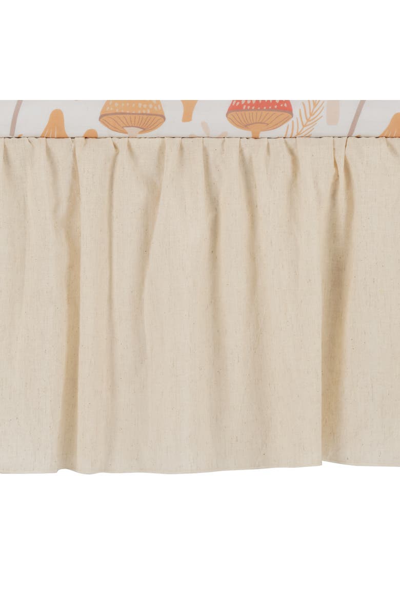Mushroom Meadow 3-Piece Organic Cotton Infant Baby Crib Bedding Set, Alternate, color, Multicolor
