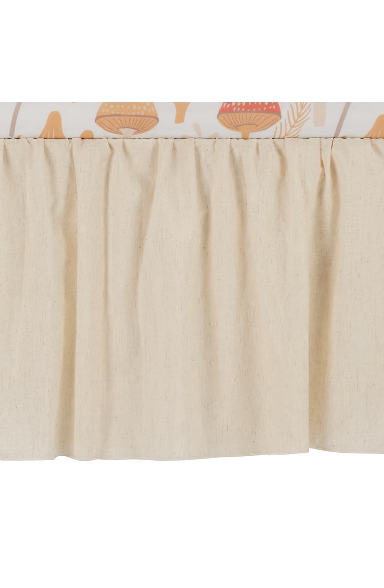 Lambs & Ivy Mushroom Meadow 3-Piece Organic Cotton Infant Baby Crib Bedding Set, Alternate, color, Multicolor