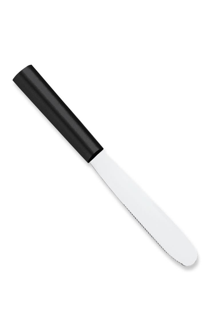Cutlery 5.375-Inch Super Spreader Stainless Hollow Ground Blade, Main, color, Black