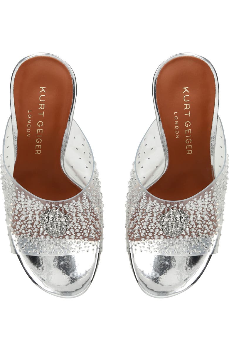 Kurt Geiger London Kensington Crystal Open Toe Wedge Mule, Alternate, color,