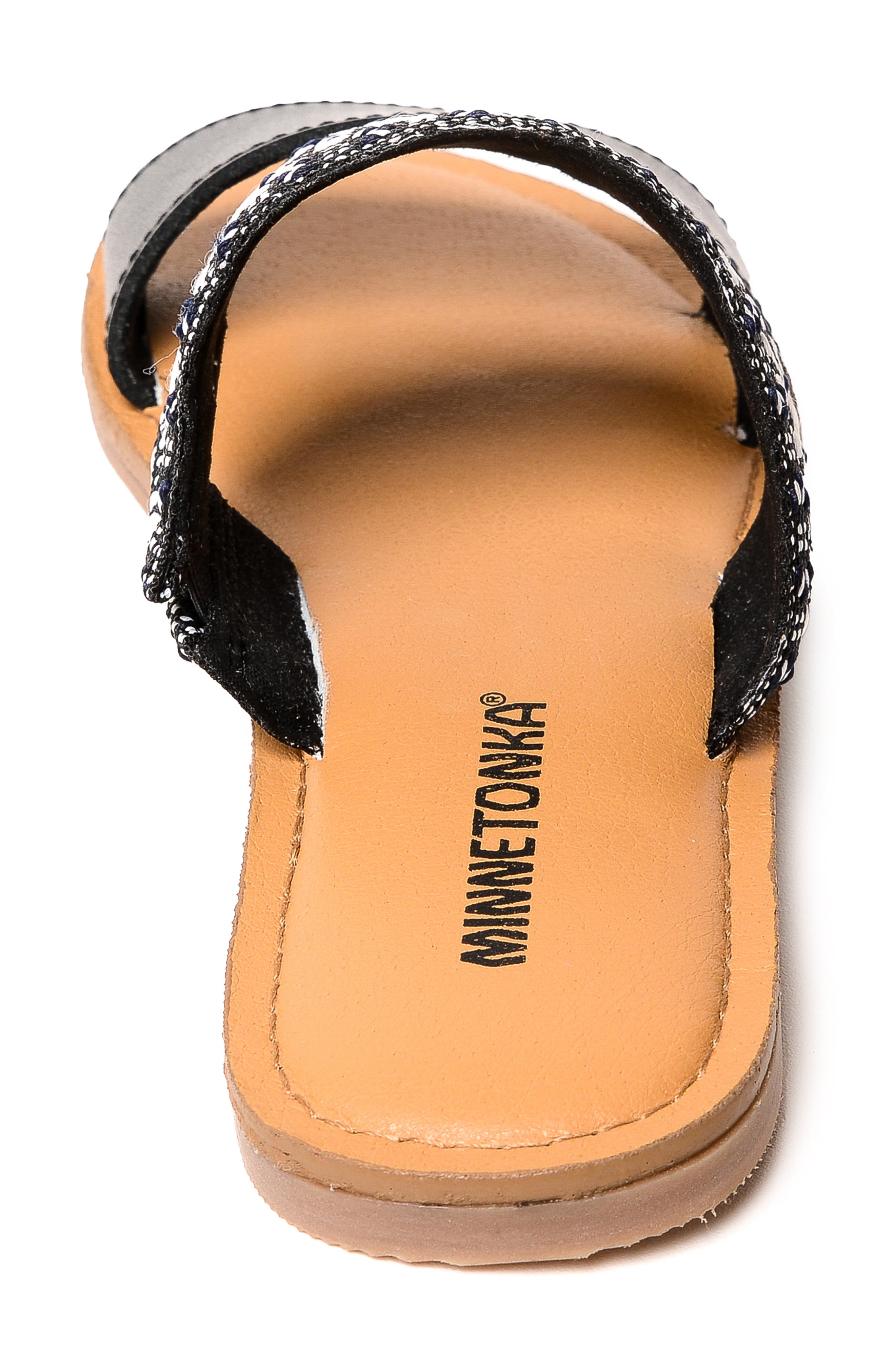 Minnetonka Franky Slide Sandal, Alternate, color, 