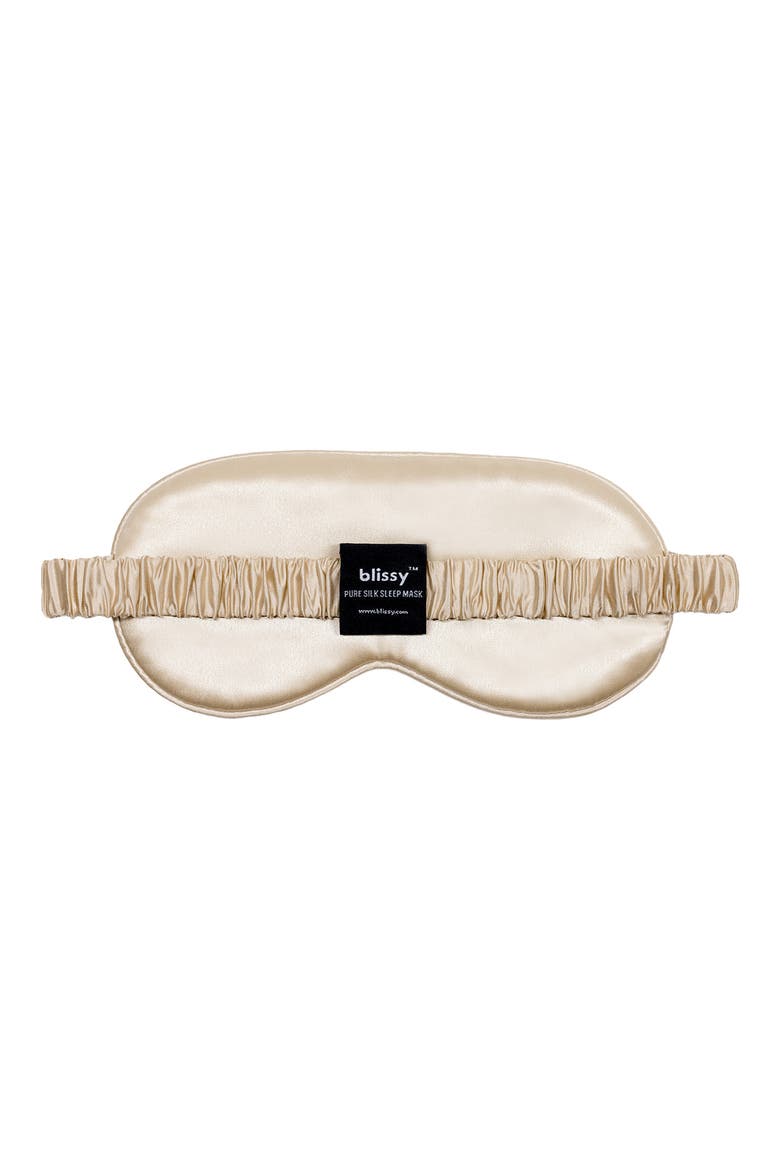 Silk Sleep Mask, Alternate, color, CHAMPAGNE
