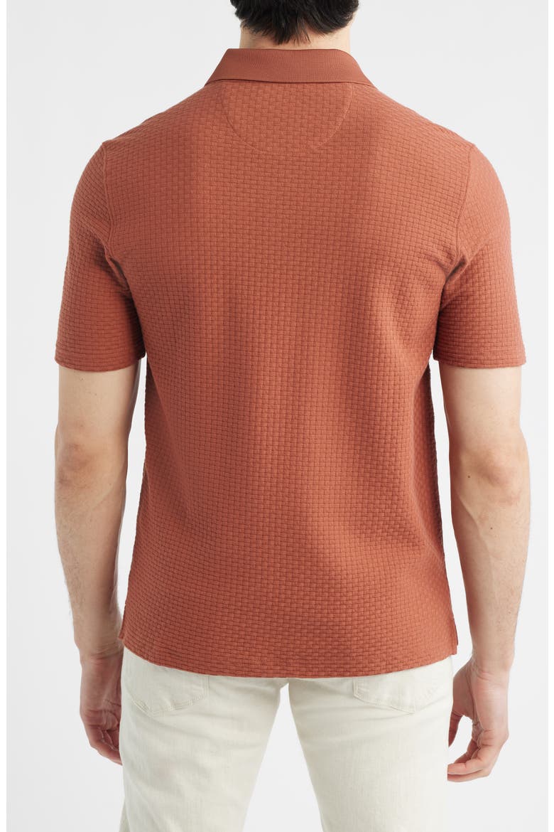 Tilson Textured Performance Polo, Alternate, color, TERRACOTTA