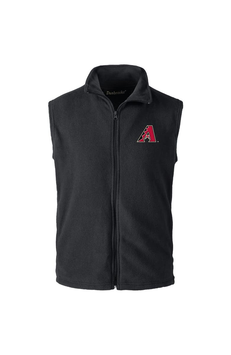 DUNBROOKE Men's Dunbrooke Black Arizona Diamondbacks Houston Full-Zip Vest, Alternate, color, Black