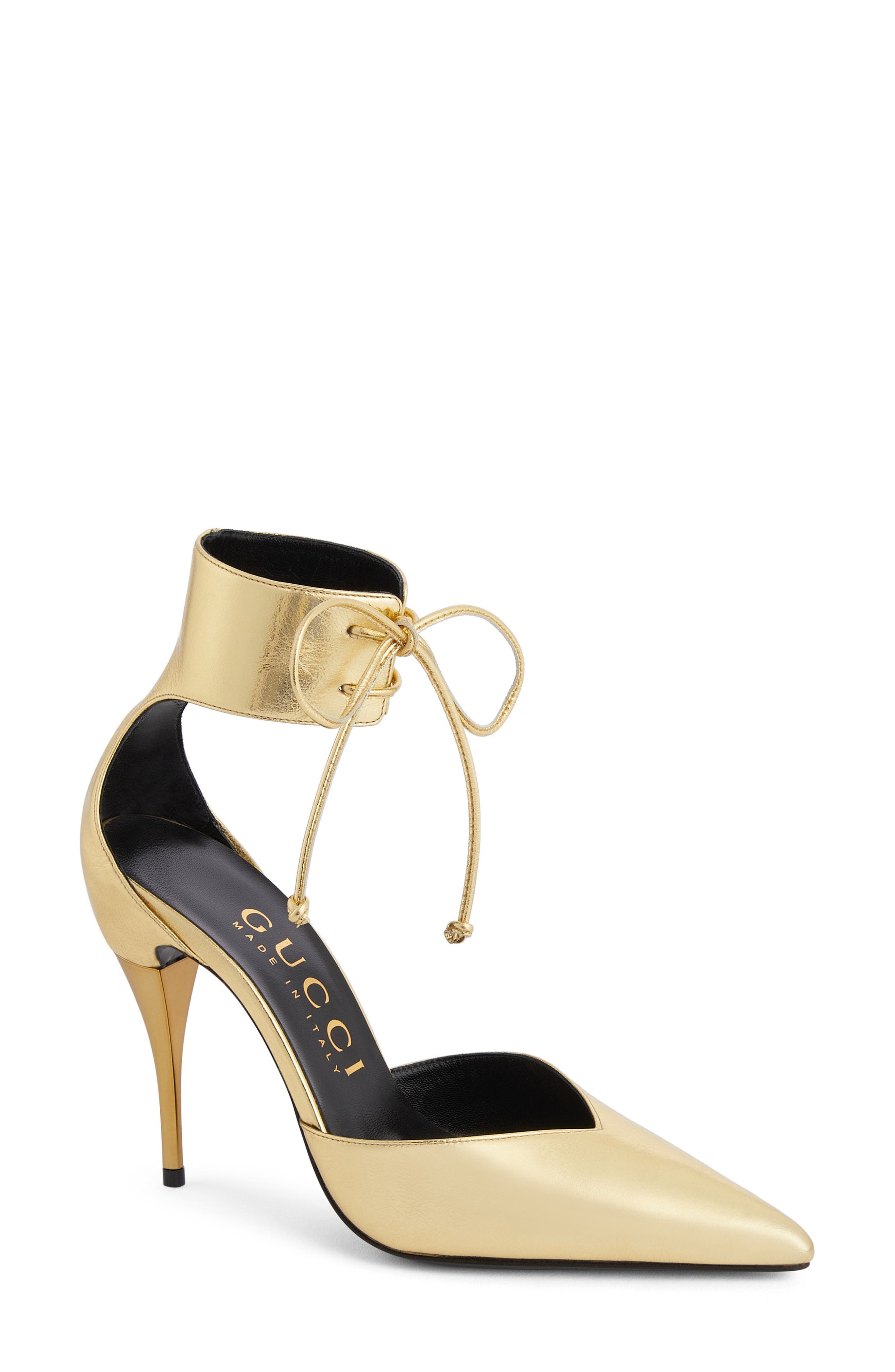Priscilla Ankle Cuff Pump, Main, color, KING GOLD