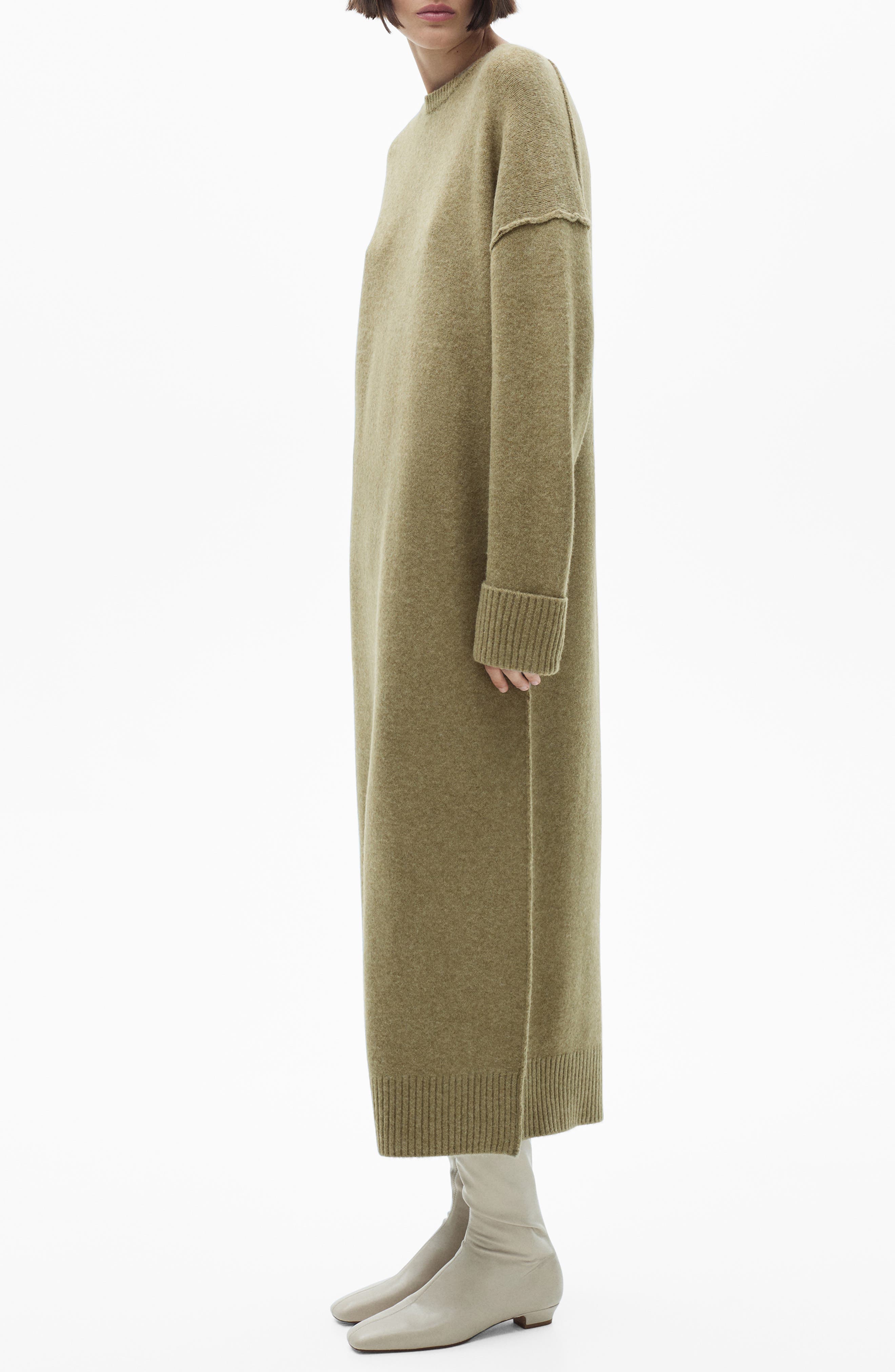 MANGO Mariam Long Sleeve Maxi Sweater Dress