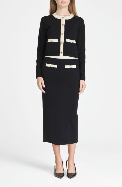 WAYF WAYF CATHERINE CONTRAST TRIM CARDIGAN 