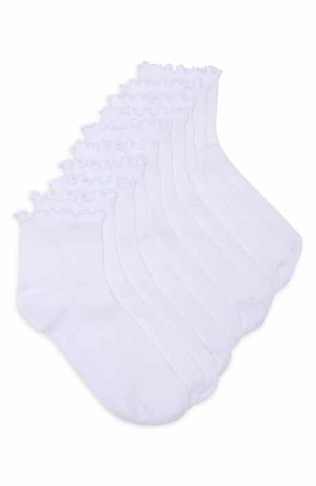 LETTUCE EDGE RIBBED QTR 5PK