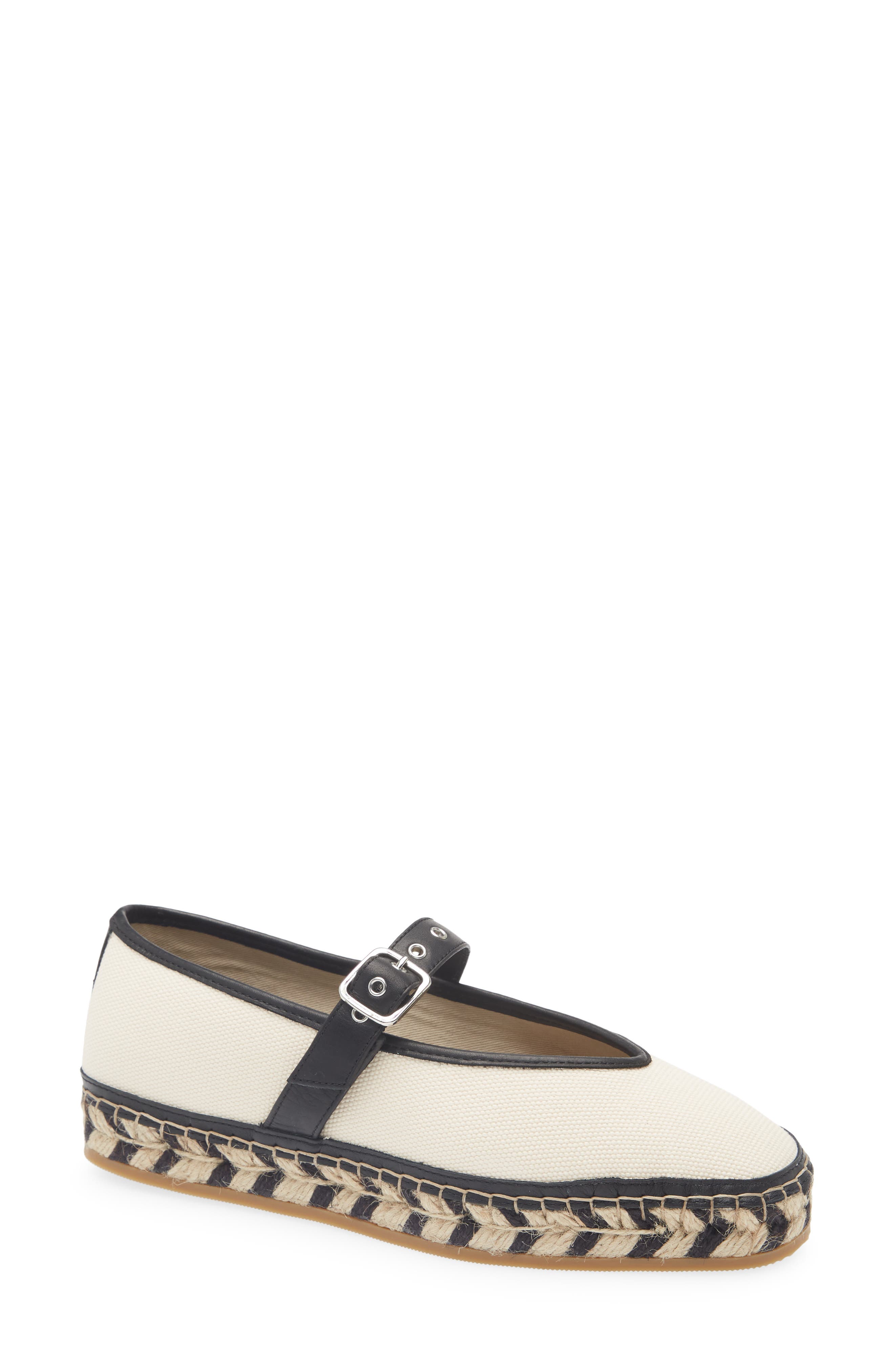 Madewell The Remy Espadrille Mary Jane Flat, Main, color, Natural Multi