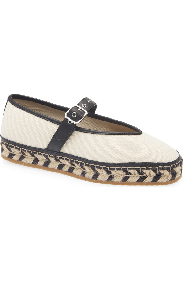 Madewell The Remy Espadrille Mary Jane Flat, Main, color, Natural Multi