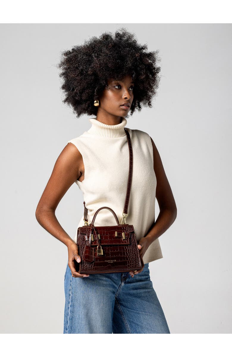 Teddy Blake Ava Croco 9", Alternate, color, Brown